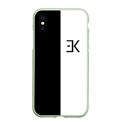 Чехол iPhone XS Max матовый ЕГОР КРИД, цвет: 3D-салатовый