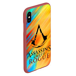 Чехол iPhone XS Max матовый Assassin's Creed: Rogue, цвет: 3D-красный — фото 2