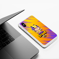 Чехол iPhone XS Max матовый Brawl stars, цвет: 3D-белый — фото 2