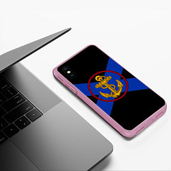 Чехол iPhone XS Max матовый ВМФ, цвет: 3D-розовый — фото 2