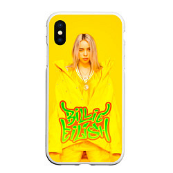 Чехол iPhone XS Max матовый BILLIE EILISH, цвет: 3D-белый