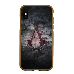 Чехол iPhone XS Max матовый Assassin’s Creed, цвет: 3D-коричневый