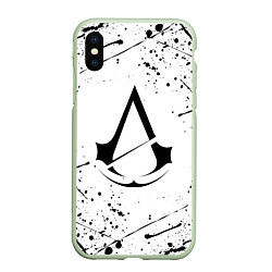 Чехол iPhone XS Max матовый ASSASSINS CREED, цвет: 3D-салатовый