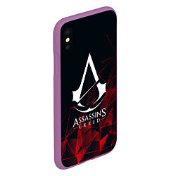 Чехол iPhone XS Max матовый ASSASSINS CREED, цвет: 3D-фиолетовый — фото 2