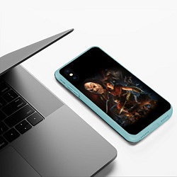 Чехол iPhone XS Max матовый ASSASSINS CREED, цвет: 3D-мятный — фото 2