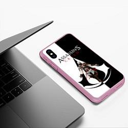 Чехол iPhone XS Max матовый Assassin’s Creed, цвет: 3D-розовый — фото 2