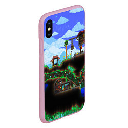 Чехол iPhone XS Max матовый TERRARIA, цвет: 3D-розовый — фото 2