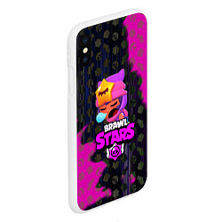 Чехол iPhone XS Max матовый BRAWL STARS SANDY, цвет: 3D-белый — фото 2