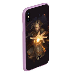 Чехол iPhone XS Max матовый Ведьмак, цвет: 3D-сиреневый — фото 2