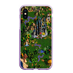 Чехол iPhone XS Max матовый Heroes of Might and Magic, цвет: 3D-сиреневый