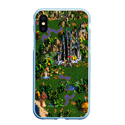 Чехол iPhone XS Max матовый Heroes of Might and Magic, цвет: 3D-голубой