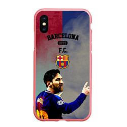 Чехол iPhone XS Max матовый Messi, цвет: 3D-баблгам