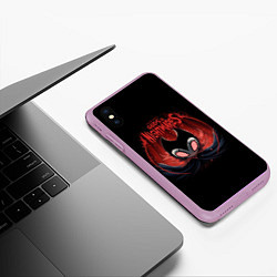 Чехол iPhone XS Max матовый Hollow Knight, цвет: 3D-сиреневый — фото 2