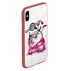 Чехол iPhone XS Max матовый Three days grace, цвет: 3D-красный — фото 2