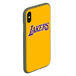 Чехол iPhone XS Max матовый Kobe Bryant, цвет: 3D-темно-зеленый — фото 2