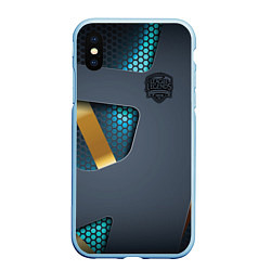 Чехол iPhone XS Max матовый League of Legends, цвет: 3D-голубой