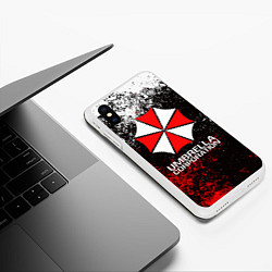 Чехол iPhone XS Max матовый UMBRELLA CORP, цвет: 3D-белый — фото 2