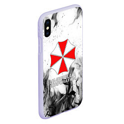 Чехол iPhone XS Max матовый UMBRELLA CORP, цвет: 3D-светло-сиреневый — фото 2