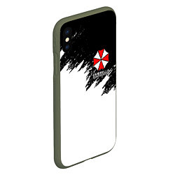 Чехол iPhone XS Max матовый UMBRELLA CORP, цвет: 3D-темно-зеленый — фото 2