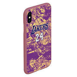 Чехол iPhone XS Max матовый Kobe Bryant, цвет: 3D-малиновый — фото 2