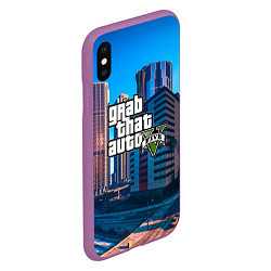 Чехол iPhone XS Max матовый GTA 5, цвет: 3D-фиолетовый — фото 2