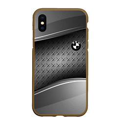 Чехол iPhone XS Max матовый BMW, цвет: 3D-коричневый