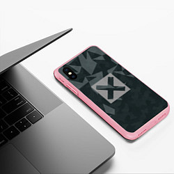 Чехол iPhone XS Max матовый Cross, цвет: 3D-баблгам — фото 2