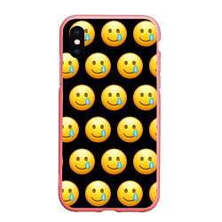 Чехол iPhone XS Max матовый New Emoji, цвет: 3D-баблгам