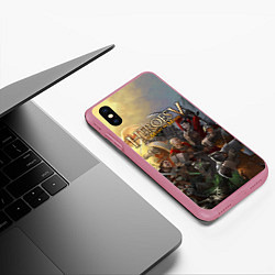 Чехол iPhone XS Max матовый Heroes of Might and Magic, цвет: 3D-малиновый — фото 2