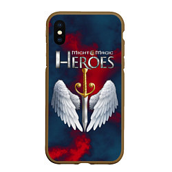 Чехол iPhone XS Max матовый Heroes of Might and Magic, цвет: 3D-коричневый