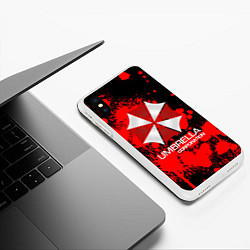 Чехол iPhone XS Max матовый UMBRELLA CORP, цвет: 3D-белый — фото 2