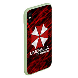 Чехол iPhone XS Max матовый UMBRELLA CORP, цвет: 3D-салатовый — фото 2