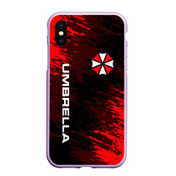 Чехол iPhone XS Max матовый UMBRELLA CORPORATION, цвет: 3D-сиреневый