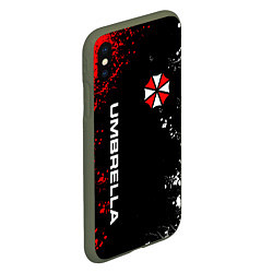 Чехол iPhone XS Max матовый UMBRELLA CORPORATION, цвет: 3D-темно-зеленый — фото 2