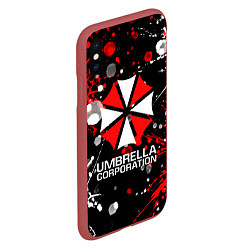 Чехол iPhone XS Max матовый UMBRELLA CORPORATION, цвет: 3D-красный — фото 2