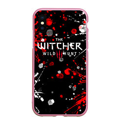 Чехол iPhone XS Max матовый THE WITCHER, цвет: 3D-розовый