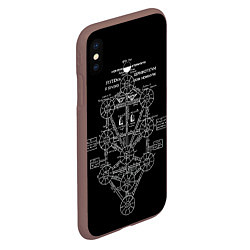 Чехол iPhone XS Max матовый EVa-updown, цвет: 3D-коричневый — фото 2