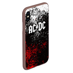 Чехол iPhone XS Max матовый AC DC, цвет: 3D-коричневый — фото 2