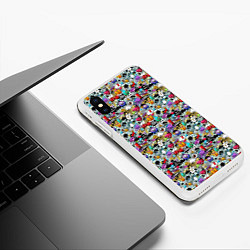 Чехол iPhone XS Max матовый Stickerboom, цвет: 3D-белый — фото 2
