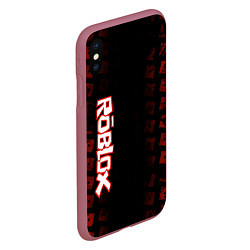 Чехол iPhone XS Max матовый Roblox, цвет: 3D-малиновый — фото 2
