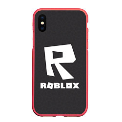 Чехол iPhone XS Max матовый Roblox, цвет: 3D-красный