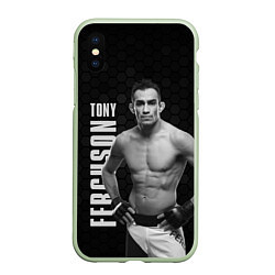 Чехол iPhone XS Max матовый EL CUCUY Tony Ferguson, цвет: 3D-салатовый