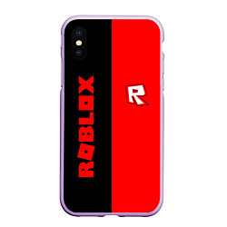 Чехол iPhone XS Max матовый ROBLOX, цвет: 3D-сиреневый