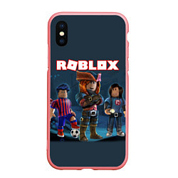 Чехол iPhone XS Max матовый ROBLOX, цвет: 3D-баблгам