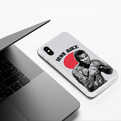 Чехол iPhone XS Max матовый Iron Mike, цвет: 3D-белый — фото 2