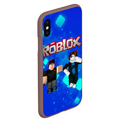 Чехол iPhone XS Max матовый ROBLOX, цвет: 3D-коричневый — фото 2