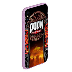 Чехол iPhone XS Max матовый DOOM ETERNAL, цвет: 3D-сиреневый — фото 2