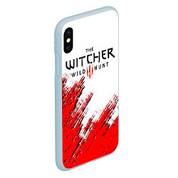 Чехол iPhone XS Max матовый THE WITCHER, цвет: 3D-голубой — фото 2