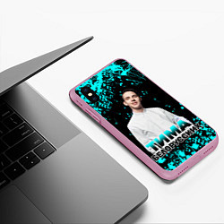 Чехол iPhone XS Max матовый Тима Белорусских, цвет: 3D-розовый — фото 2