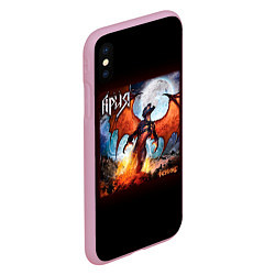 Чехол iPhone XS Max матовый Ария, цвет: 3D-розовый — фото 2